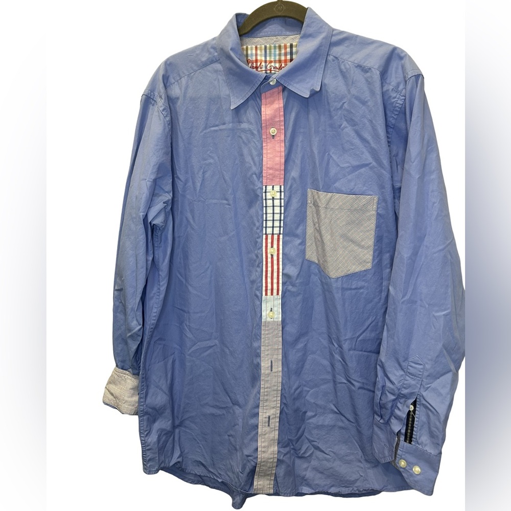 Robert Graham Button Up With Multi Colored Graphi… - image 1